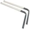 guides ce smith post-style guide-ons for boat trailers - 40 inch tall 70 degree tilt white 1 pair