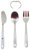 silverware sets coghlan's compact flatware set with key ring - 1 person stainless steel