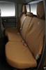 40/20/40 split bench bucket seats armrests covercraft carhartt seatsaver custom seat covers - second row brown