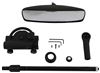 boat mirrors 11-1/8l x 3-7/8w inch cipa pontoon mirror - clamp on black powder coated aluminum