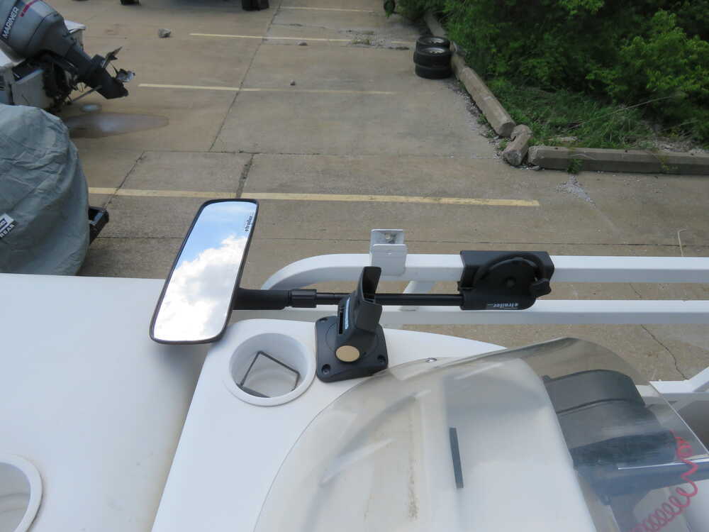 Extra Large Pontoon Boat Mirror (5 x 11.8) & Bracket, New, Folding,  Adjustable