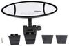 boat mirrors clamp-on cipa ellipse rearview mirror - multi-face windshield mount 11 inch long x 4 wide