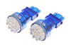 pair of lights cipa evo formance 3157 wedge led bulbs - cold blue qty 2