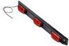 clearance lights rear custer trailer led identification light bar - red lens 17 inch long