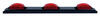 clearance lights non-submersible custer trailer led identification light bar - red lens 17 inch long