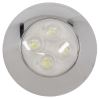 Custer LED Interior Trailer Dome Light w/ Chrome Bezel - 4 Diodes - Round - Clear Lens