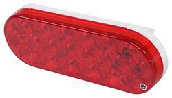Custer Trailer Tail Light - Stop, Turn, Tail - 20 Diodes - Oval - Red Lens - Qty 1 - CPL65R