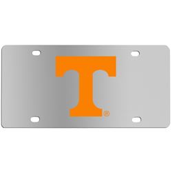 Tennessee Volunteers License Plate - Polished Stainless Steel