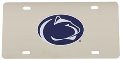 Penn State Nittany Lions License Plate - Polished Stainless Steel