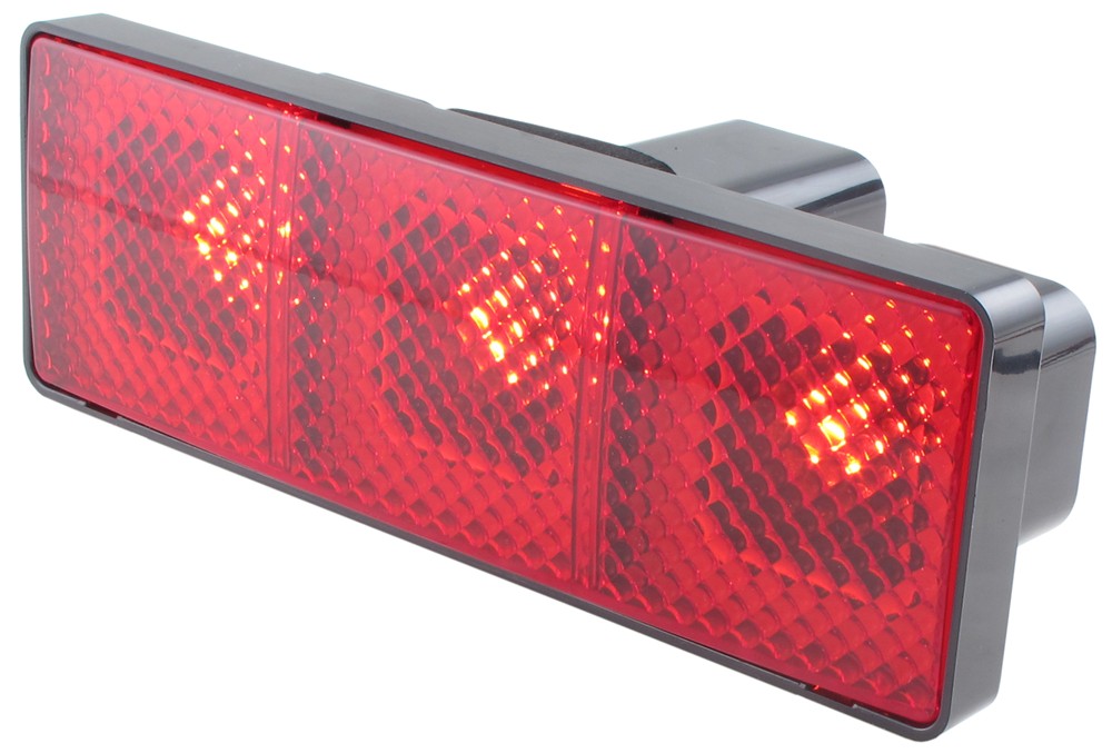 OPP ULITE LED Brake Tail Light 15 LEDs Red Lens Trailer Hitch Cover Fit 2 Receiver Truck SUV Trailer Lights LY039-1 