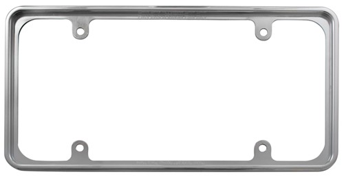 Perimeter License Plate Frame - Chrome Cruiser License Plates and ...