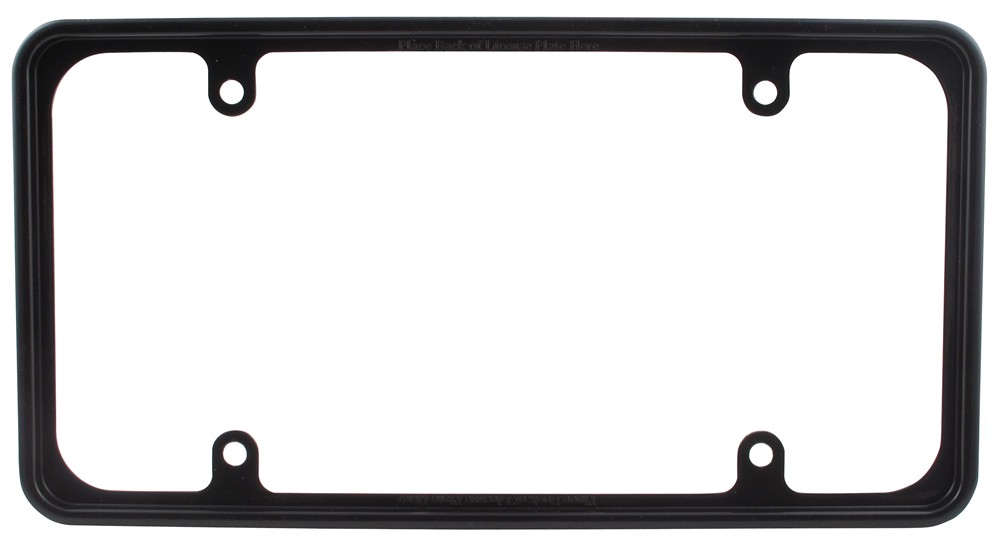 Perimeter License Plate Frame - Black Stamped Steel CR30650