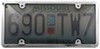 Tuf Combo License Plate Frame and Smoke-Tinted Shield - Chrome Plastic CR62032