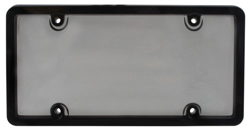 Tuf Combo License Plate Frame and Smoke-Tinted Shield - Chrome Cruiser License  Plates and Frames CR62032
