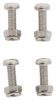 Stainless Steel Fasteners for License Plates and License Plate Frames - Metric - Qty 4 Standard CR80630