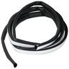 seals 15 foot long rubber hollow bulb seal for rv and trailer door - stick on 15' x 9/16 inch tall