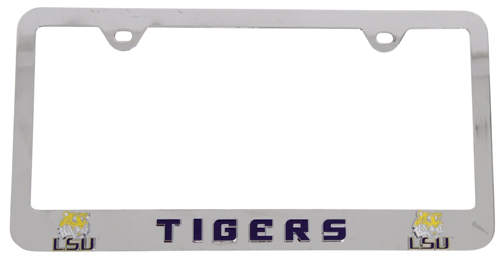 LSU Tigers NCAA 3-D License Plate Frame - Chrome-Plated Steel LSU CTF43