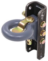 Curt SecureLatch Lunette Ring with 8-Position Adjustable Channel - 3" Diameter - 40,000 lbs - CU49FR