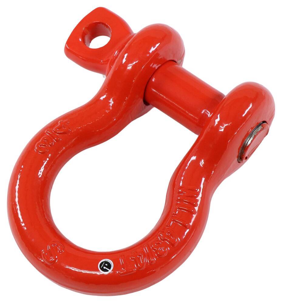 Red Bow Shackle with Screw Pin - 3/4" Diameter - 9,500 lbs - CU63XR