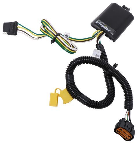 Curt T-Connector Vehicle Wiring Harness with 4-Pole Flat Trailer