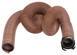 EZ Flush Replacement RV Sewer Hose w/ 3" Rotating Bayonet Fitting - 20' Long - Bronze Vinyl - D04-0044