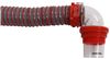 drain hoses 26 mil - extra thick viper rv sewer w/ swivel fittings and 4-in-1 clear elbow adapter 20' long