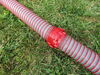 0  drain hoses 20 feet long viper rv sewer w/ swivel fittings and 4-in-1 clear elbow adapter - 20'