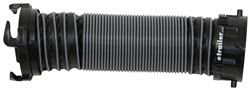 SilverBack RV Sewer Compartment Hose w/ 3" Swivel Fittings - 2' Long - Black Poly - D04-0602