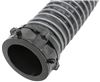 compartment hoses 24 mil - extra thick silverback rv sewer hose w/ 3 inch swivel fittings 2' long black poly