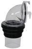 drain hoses 24 mil - extra thick silverback rv sewer w/ 3 inch swivel fittings and 4-in-1 clear elbow 20' long