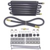 standard mount derale series 7000 tube-fin transmission cooler kit w/ an inlets - class ii