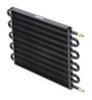 derale transmission coolers tube-fin cooler standard mount series 7000 core w/ an inlets - class iv