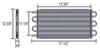 derale transmission coolers tube-fin cooler standard mount d13315
