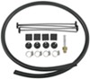 plate-fin cooler derale series 8000 transmission kit w/barb inlets - class ii efficient