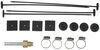 plate-fin cooler derale series 8000 transmission kit w/barb inlets - class iii efficient