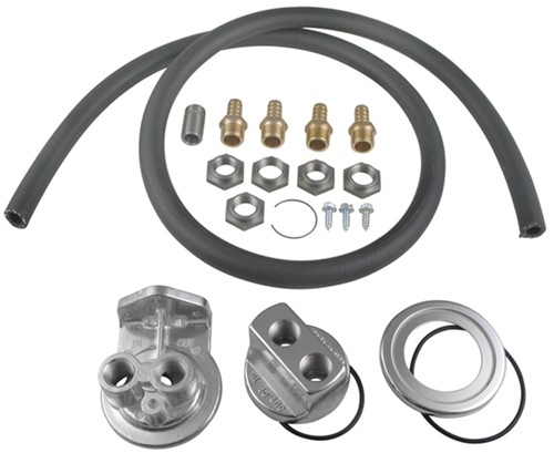 Derale Oil Filter Relocation Kit For Multiple Engine Thread