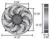 electric fans 14 inch diameter d16214