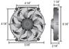 electric fans 5 inch diameter d16505
