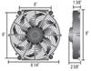 electric fans 8 inch diameter d16508