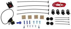 Derale Electric Fan Installation Kit with Switch - Plastic Mounting Rods and Mounting Feet - D16742