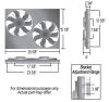 electric fans 26 inch diameter derale 25-5/8 dual high-output radiator fan w/ aluminum shroud - 4 000 cfm