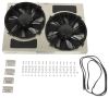 electric fans derale 25-5/8 inch dual high-output radiator fan w/ aluminum shroud and vents - 4 000 cfm