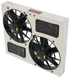 Derale 22-1/2" Dual, High-Output Electric Radiator Fan w/ Aluminum Shroud - 3,750 CFM - D16830
