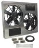 electric fans 23-3/4 inch diameter derale dual high-output radiator fan w/ aluminum shroud - 3 750 cfm