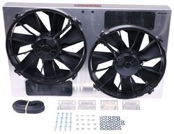 Derale 12" Dual, High-Output Electric Radiator Fan w/ Aluminum Shroud - 4,000 CFM - D16836