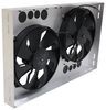 electric fans 12 inch diameter derale dual high-output radiator fan w/ aluminum shroud - 4 000 cfm