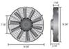 electric fans 14 inch diameter d16914