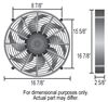 D16917 - 17 Inch Diameter Derale Radiator Fans