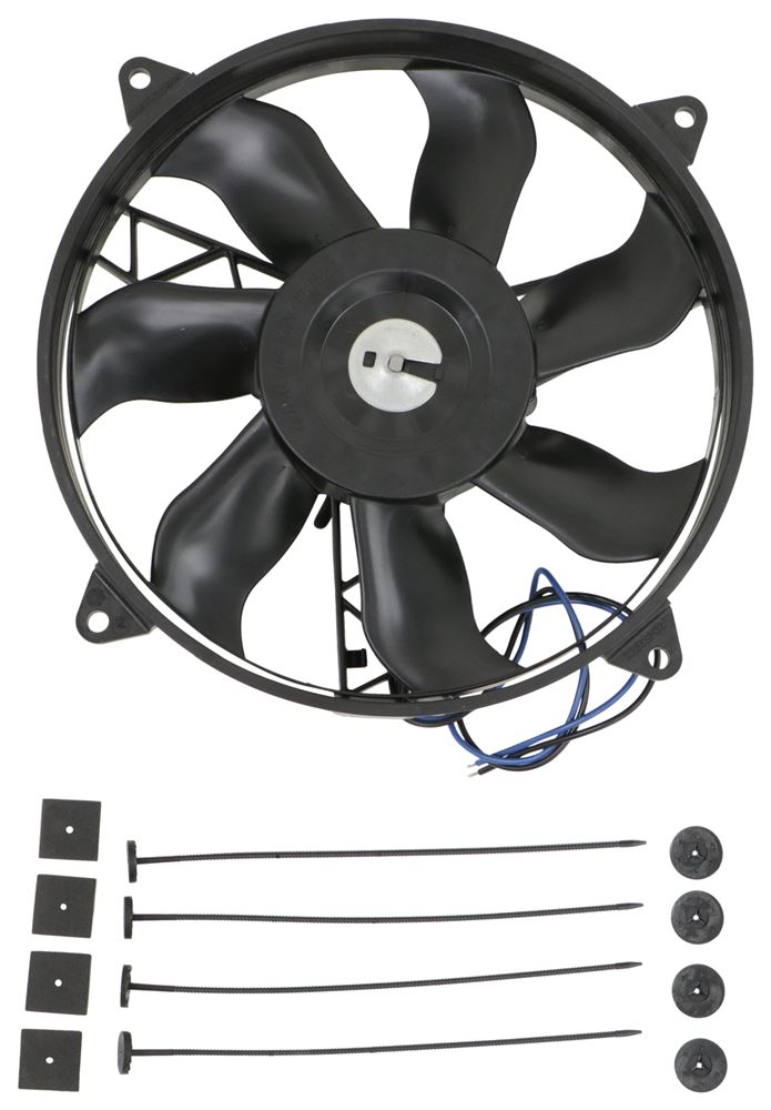 Puller High Output 12 in Fan Electric Cooling Fan 1650 CFM Curved Blad 