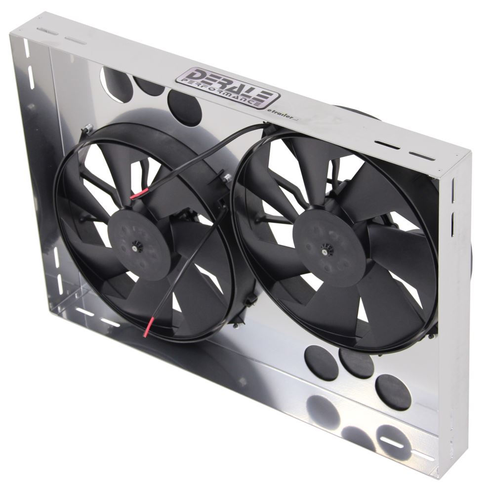 26" Dual High-Output, Electric Radiator Fan-and-Shroud Assembly - 4,000 CFM Radiator D16927